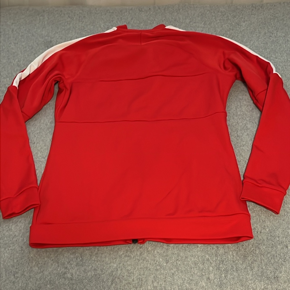 Nike Full Zip Jacket Womens Small Athletic Active Workout Dri Fit Red - Picture 7 of 10